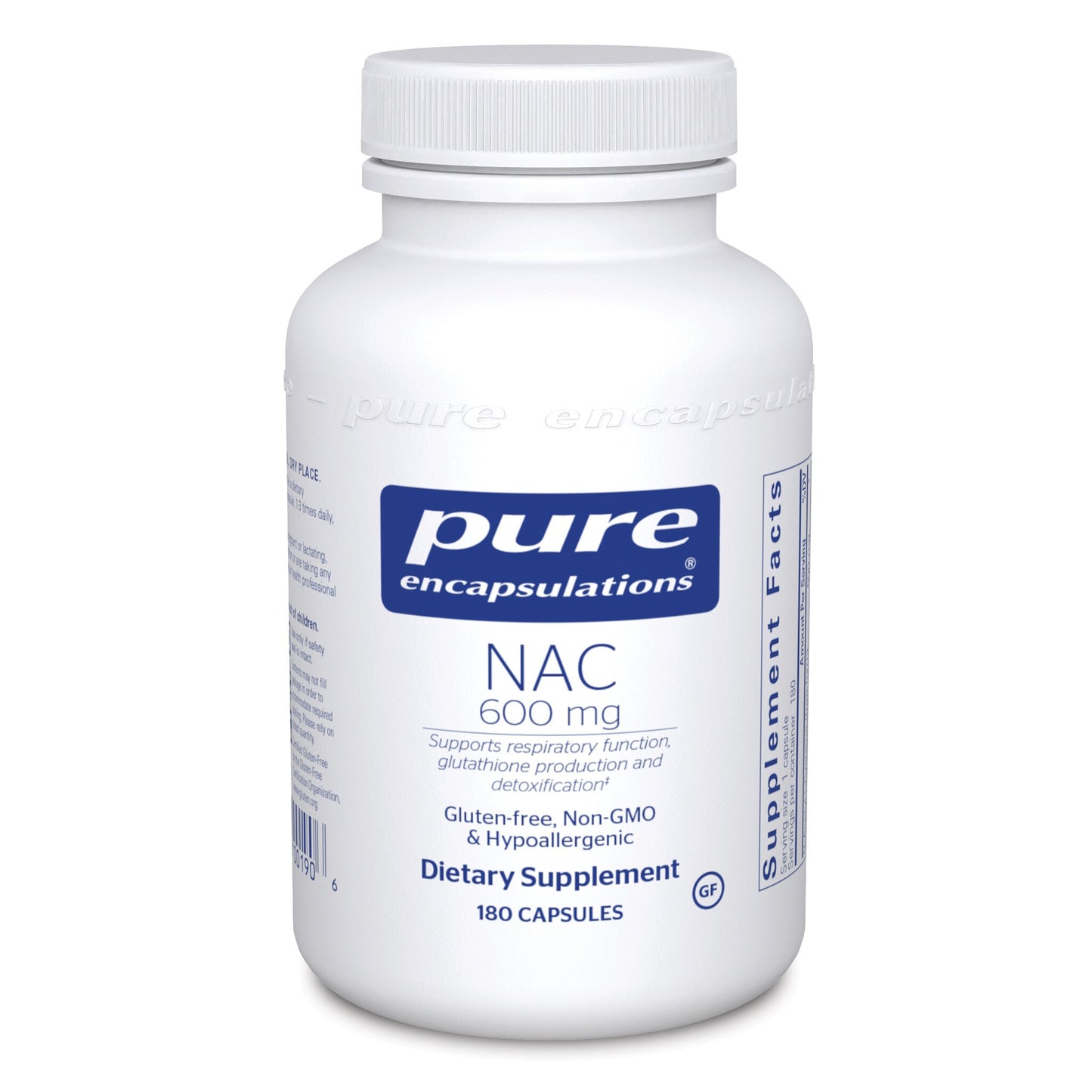 NAC (N-Acetyl-l-Cysteine) 600 mg. 180's