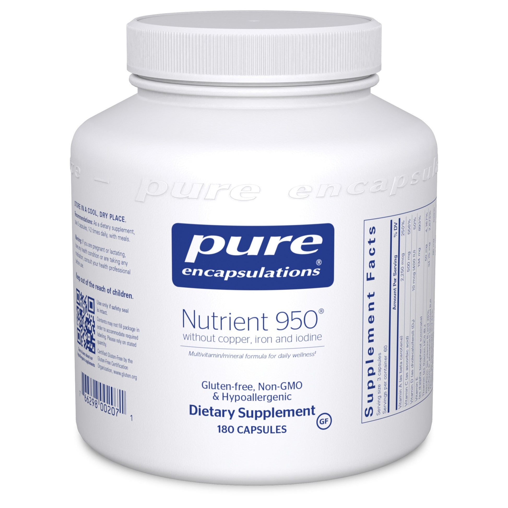 Nutrient 950® without Copper, Iron & Iodine